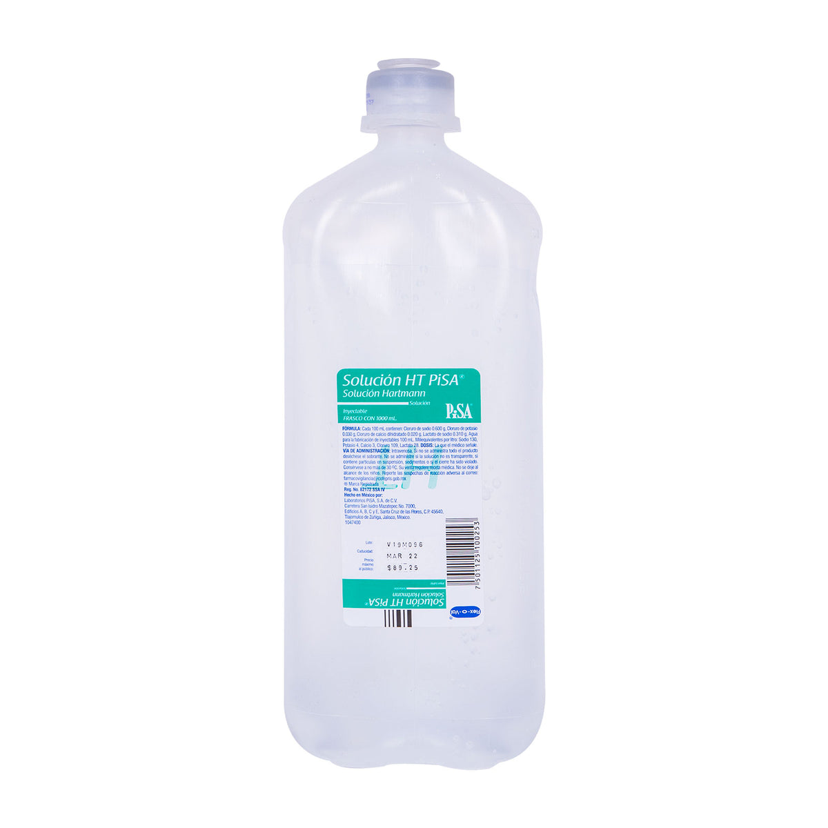 HARTMANN PISA PLASTICO INY 1 L    (***) | Código de barras 7501125100253