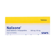 NALIXONE 500 MG / 50 MG CON 20 TABLETAS