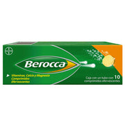 BEROCCA EFERVESCENTE CON 10 TABLETAS