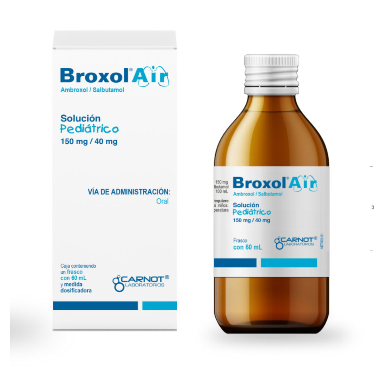 BROXOL AIR 150/40MG SOL 60 ML    (***) | Código de barras 7501124103392