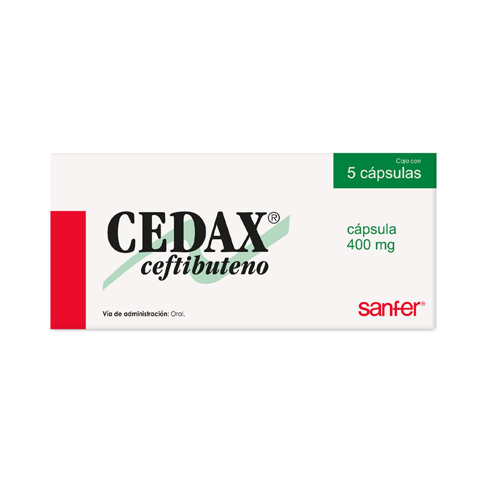 CEDAX 400 MG CON 5 CAPSULAS (***)