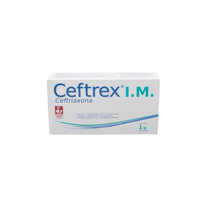 CEFTREX FA 1G IM INYECTABLE IND (***)