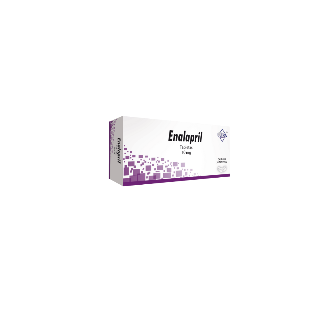 ENALAPRIL 10 MG CON 30 TABLETAS | Código de barras 7502216792845