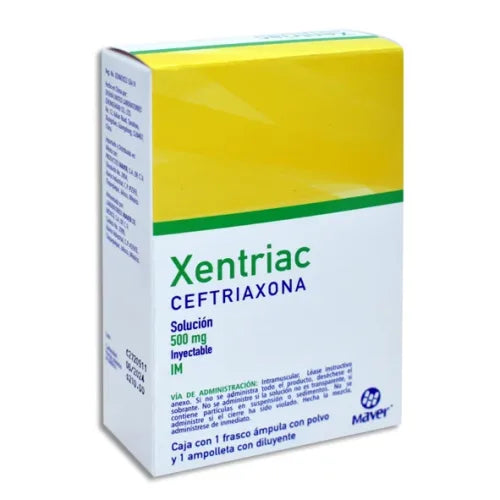 XENTRIAC SOLUCION 500 MG /2 ML INY