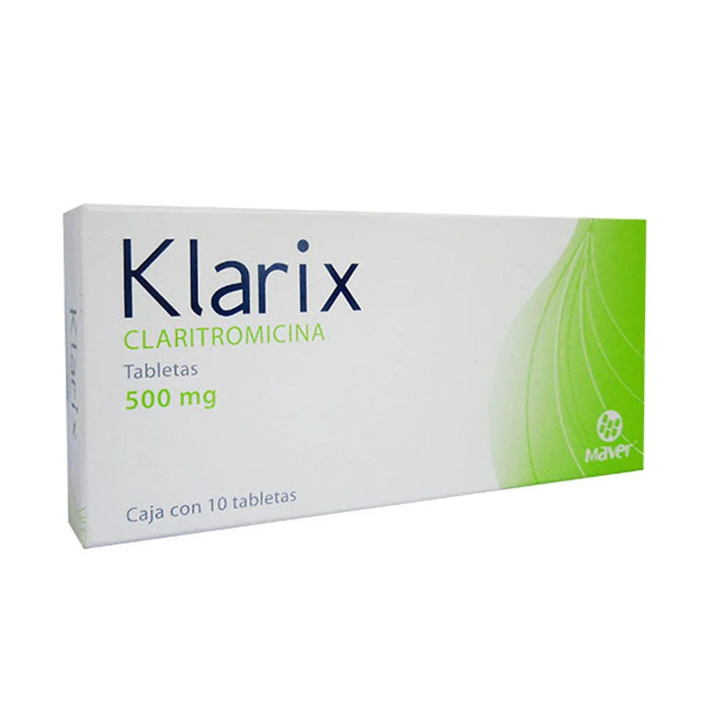 KLARIX 500 MG CON 10 TABLETAS (***)