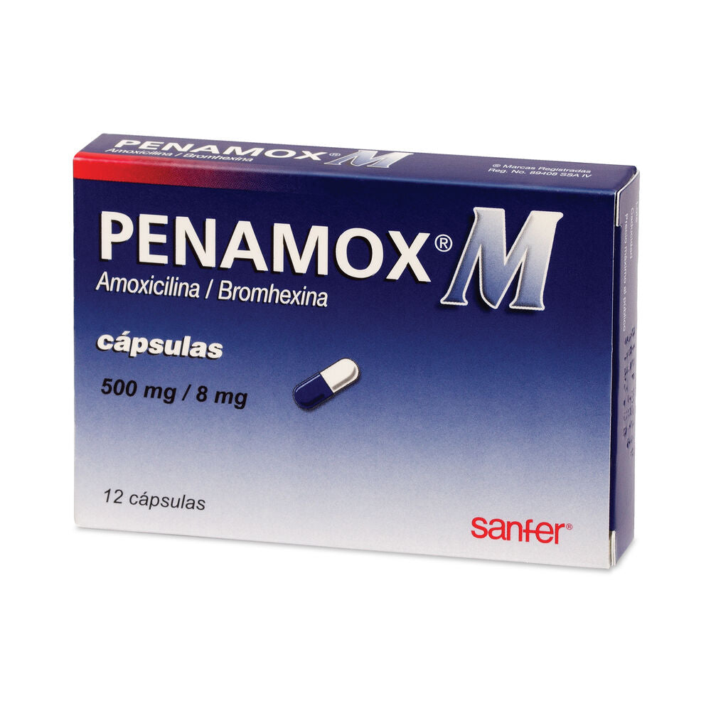 PENAMOX M 500MG/8MG CON 12 CAP P (***