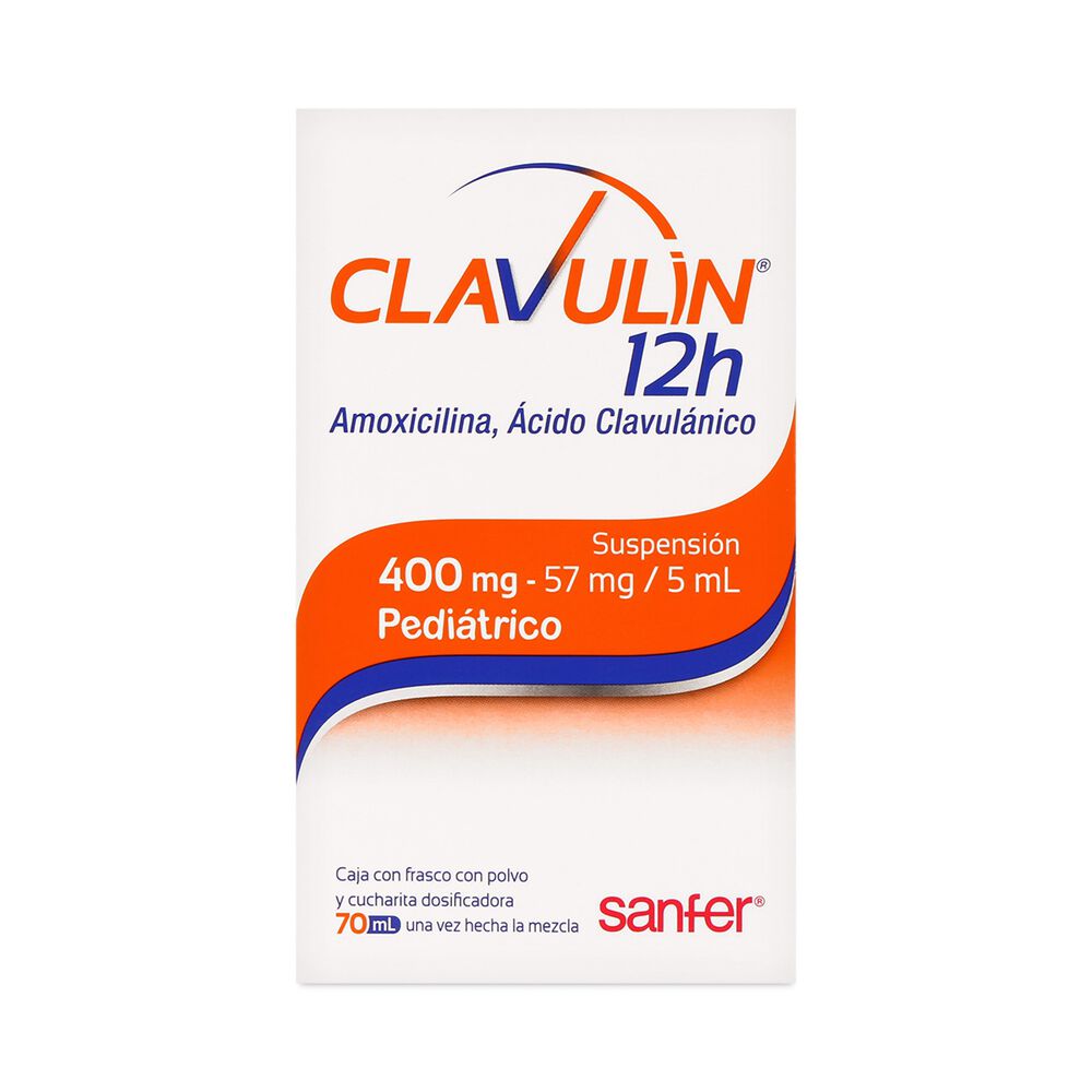 CLAVULIN 12 H PED 400 / 57 MG / 5 ML SUS