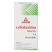 CEFOTAXIMA 1G IM 4 ML INY    (***) | Código de barras 7501349022515