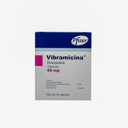 VIBRAMICINA 50 MG CON 28 CAPSULAS (**