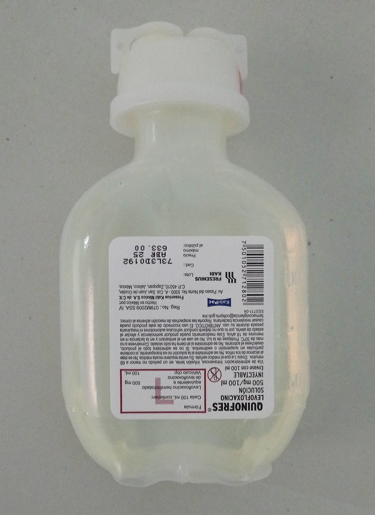 QUINOFRES 500 MG / 100 ML IV INYECTABLE