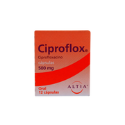 CIPROFLOX 500 MG CON 12 CAPSULAS (***