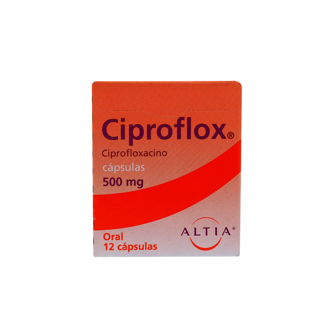 CIPROFLOX 500 MG CON 12 CAPSULAS (***