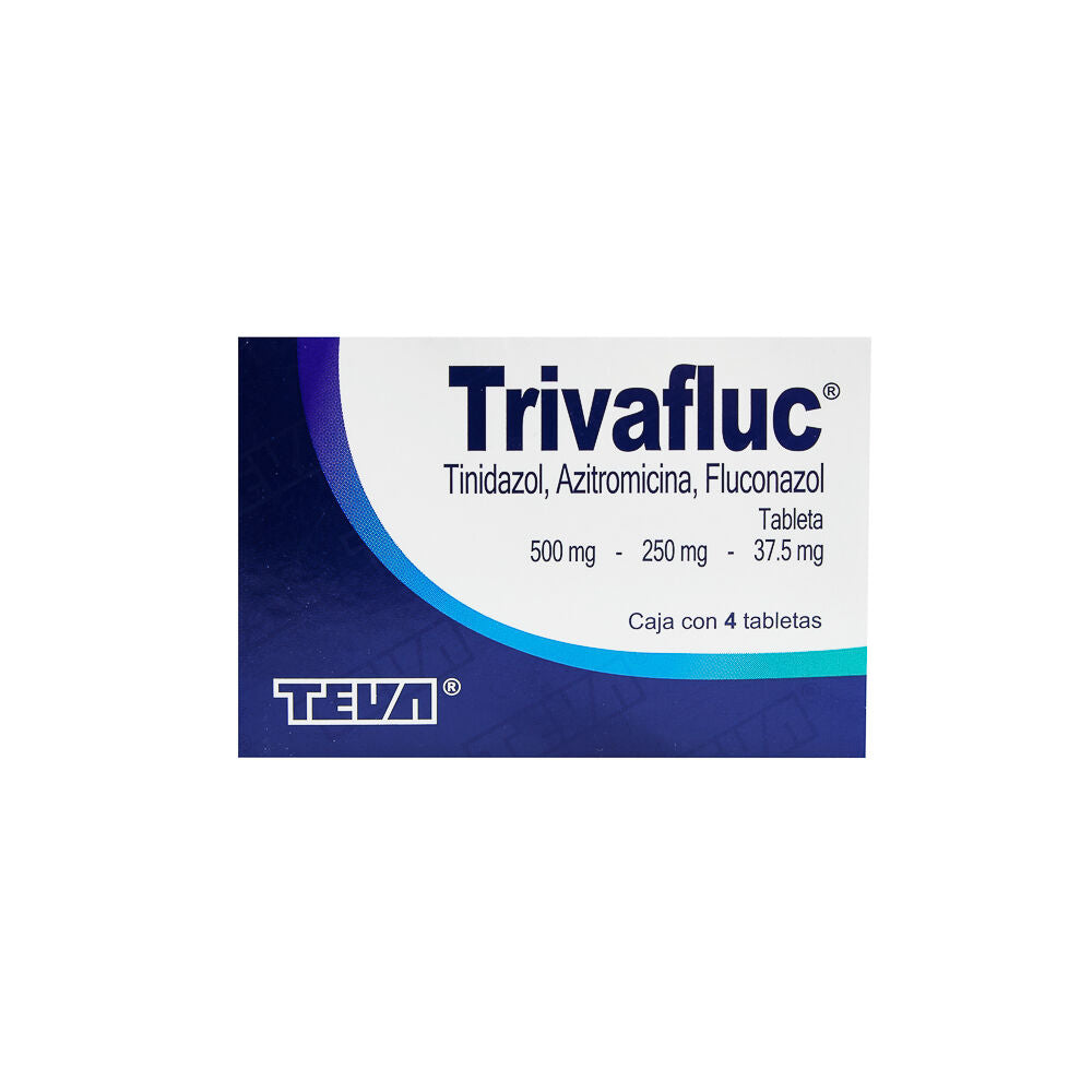 TRIVAFLUC 250/37.5/500 MG CON 4 TABLETAS