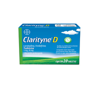 CLARITYNE D 5 MG / 30 MG CON 20 TABLETAS