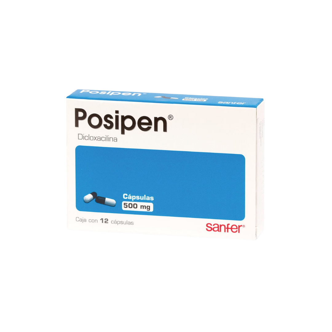 POSIPEN 500 MG CON 12 CAPSULAS (***)