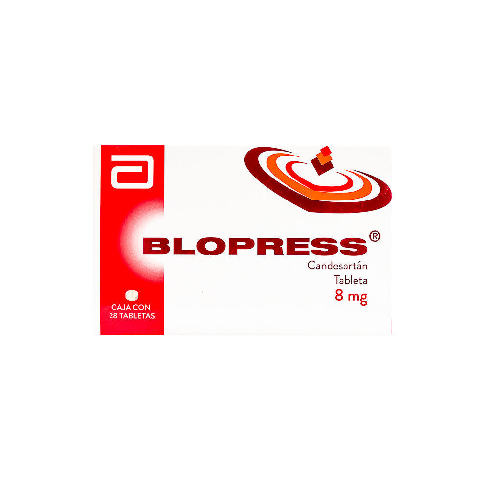 BLOPRESS 8 MG CON 28 TABLETAS (***)
