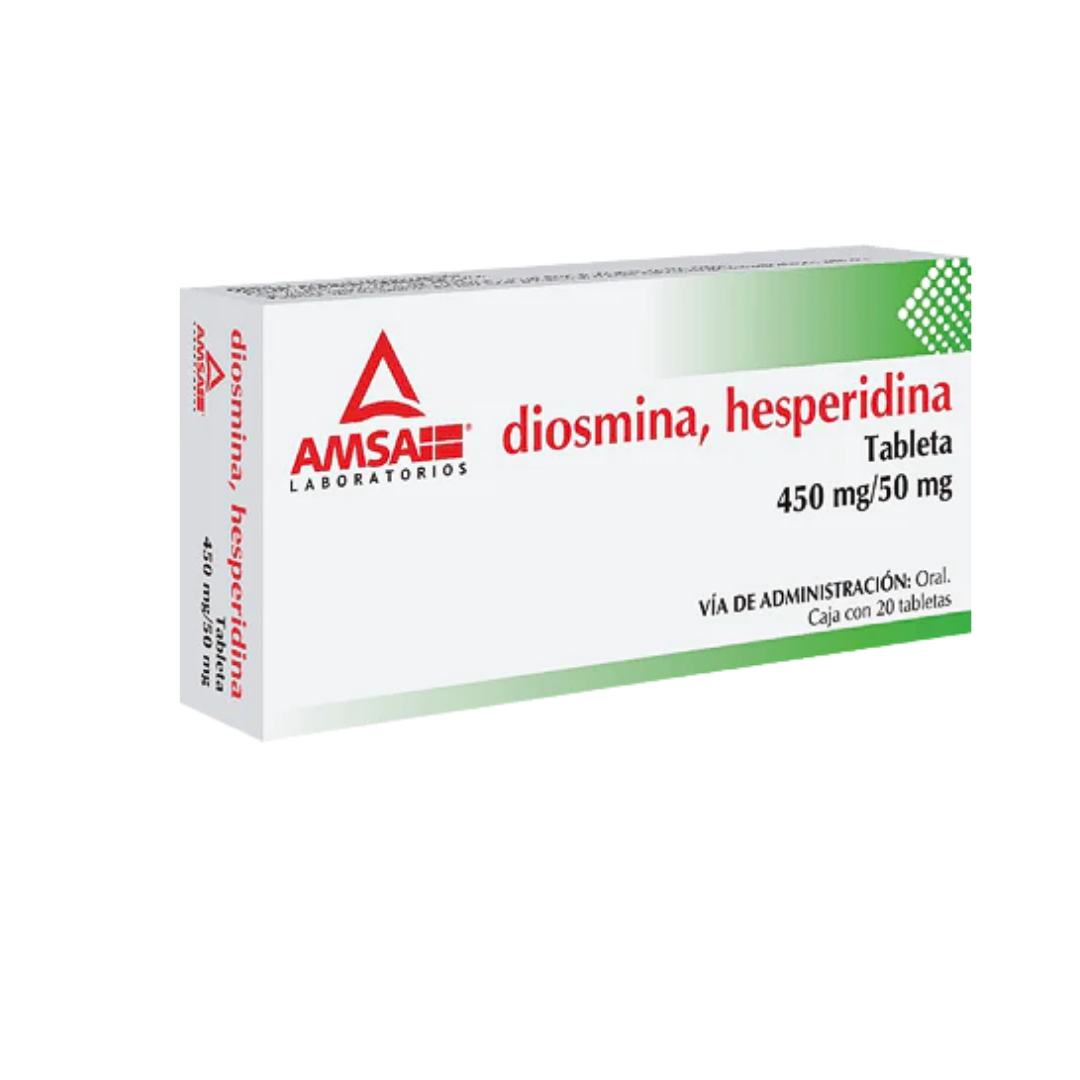 DIOSMINA/HESPER 450MG/50MG AMSA C/20 TAB | Código de barras 7501349029460