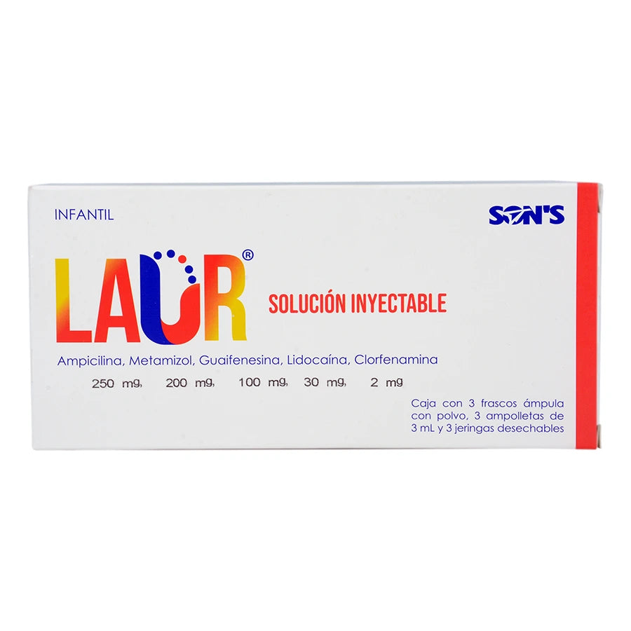 LAUR SOL INYECTABLE CON 3AMP (***)