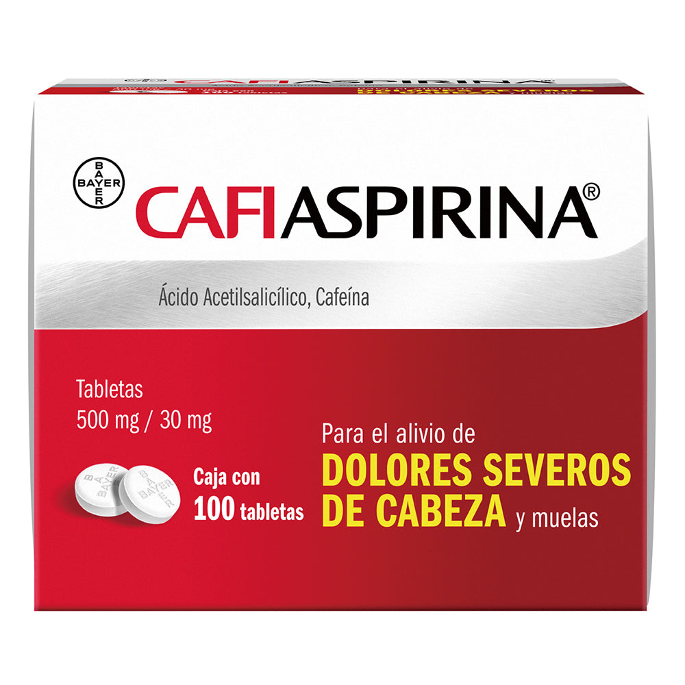 CAFIASPIRINA CON 100 TABLETAS (***)