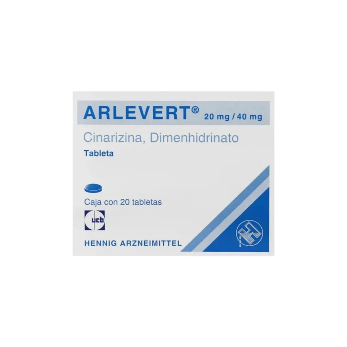 ARLEVERT 20/40 MG CON 20 TABLETAS (**