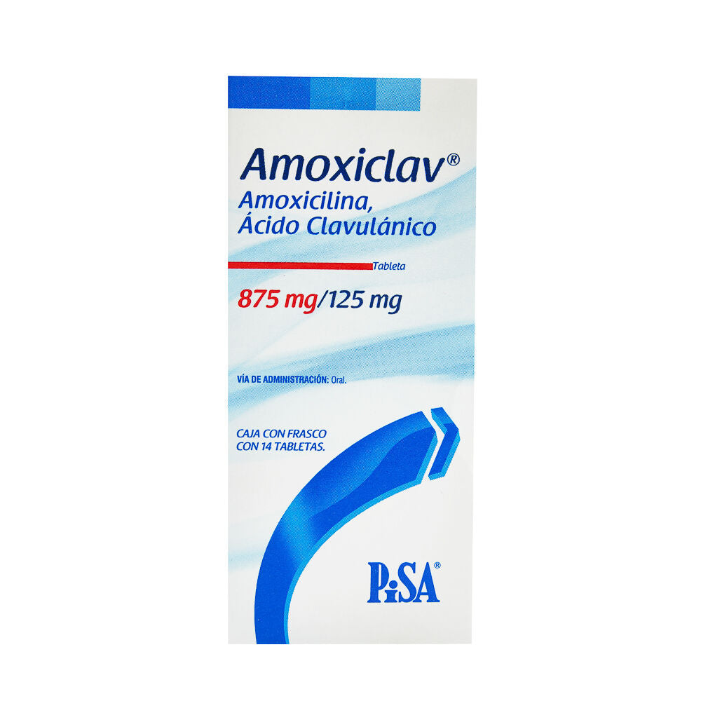 AMOXICLAV BID 875/125MG (A) CON 14 TAB