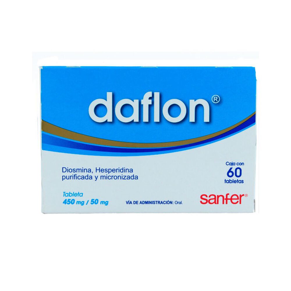 DAFLON 500MG DIOSMINA/HESPERIDINA C/60T
