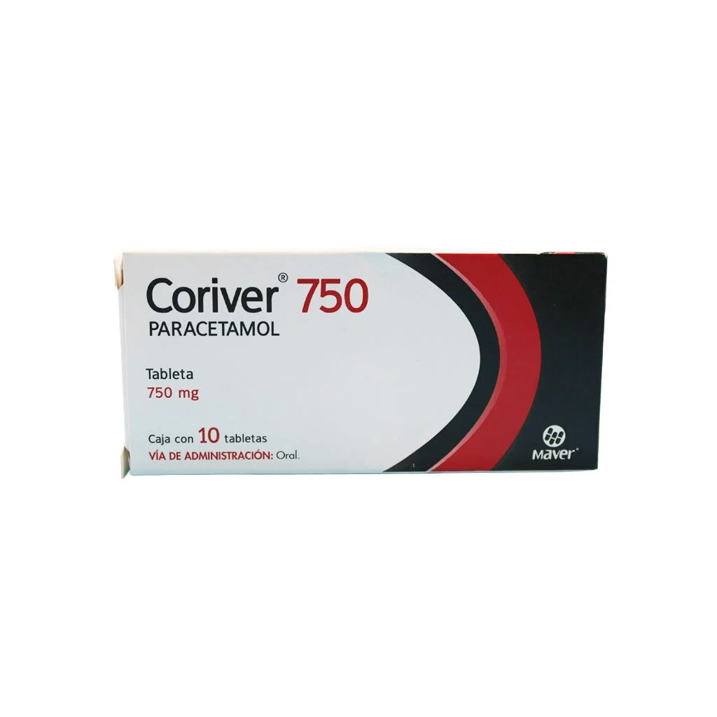 CORIVER 750 MG CON 10 TABLETAS    (***) | Código de barras 7502009747052