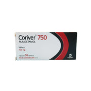 CORIVER 750 MG CON 10 TABLETAS    (***) | Código de barras 7502009747052