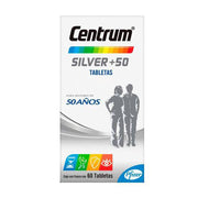 CENTRUM SILVER +50 CON 60 TABLETAS    (* | Código de barras 7501065095954