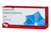 ESPIRONOLACTONA 25 MG CON 20 TABLETAS BE | Código de barras 7501342803814