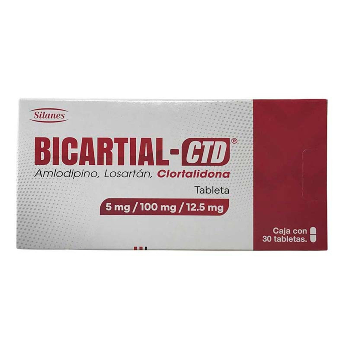 BICARTIAL 5MG/100MG/12.5MG C/30 TAB