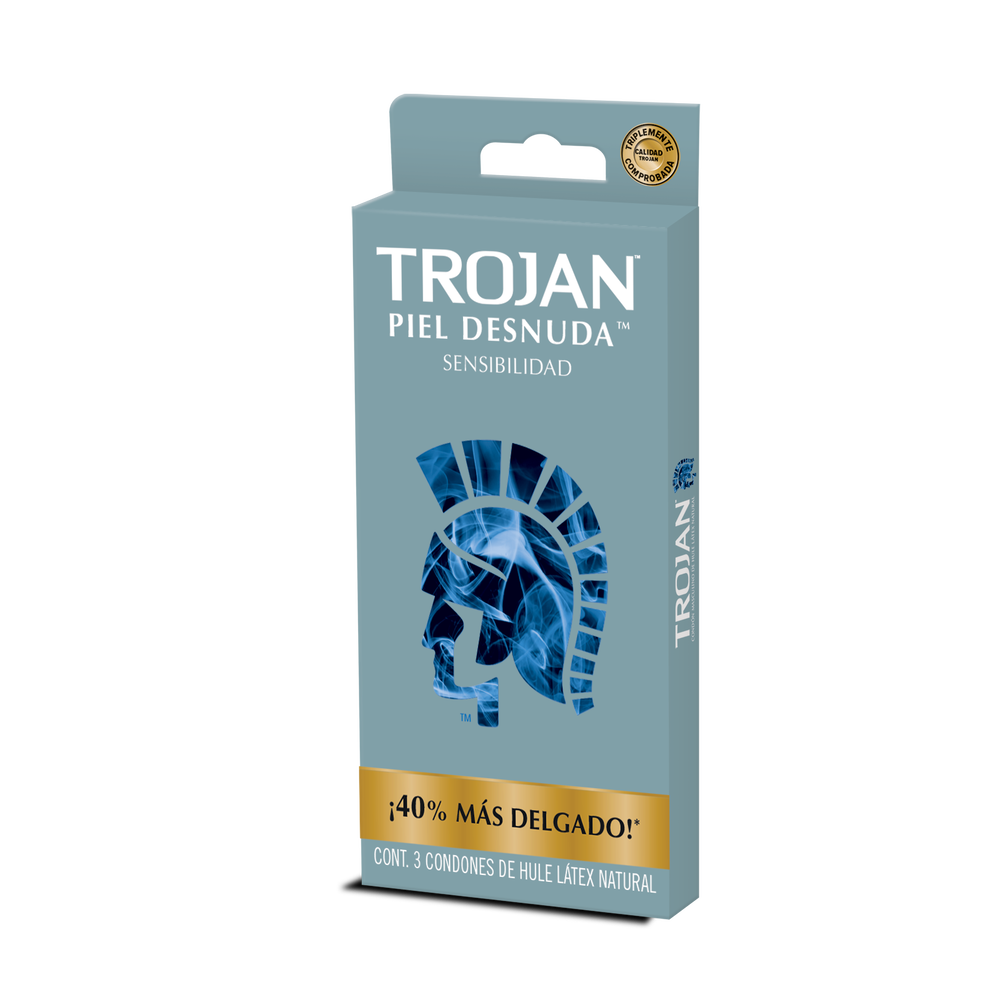 PREVO TROJAN PIEL DESNUDA CON 3 PIEZAS | Código de barras 7501080901186