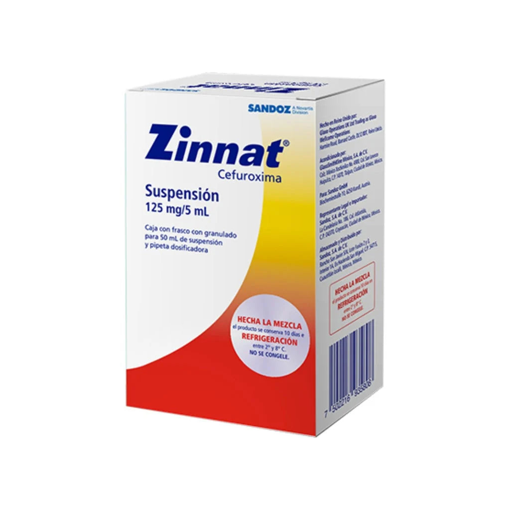 ZINNAT 250 MG / 5 ML CON 50 ML