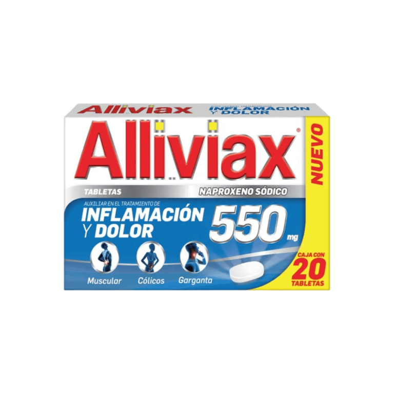 ALLIVIAX 550 MG CON 20 TABLETAS