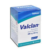 VALCLAN 500 / 125 MG CON 16 TABLETAS
