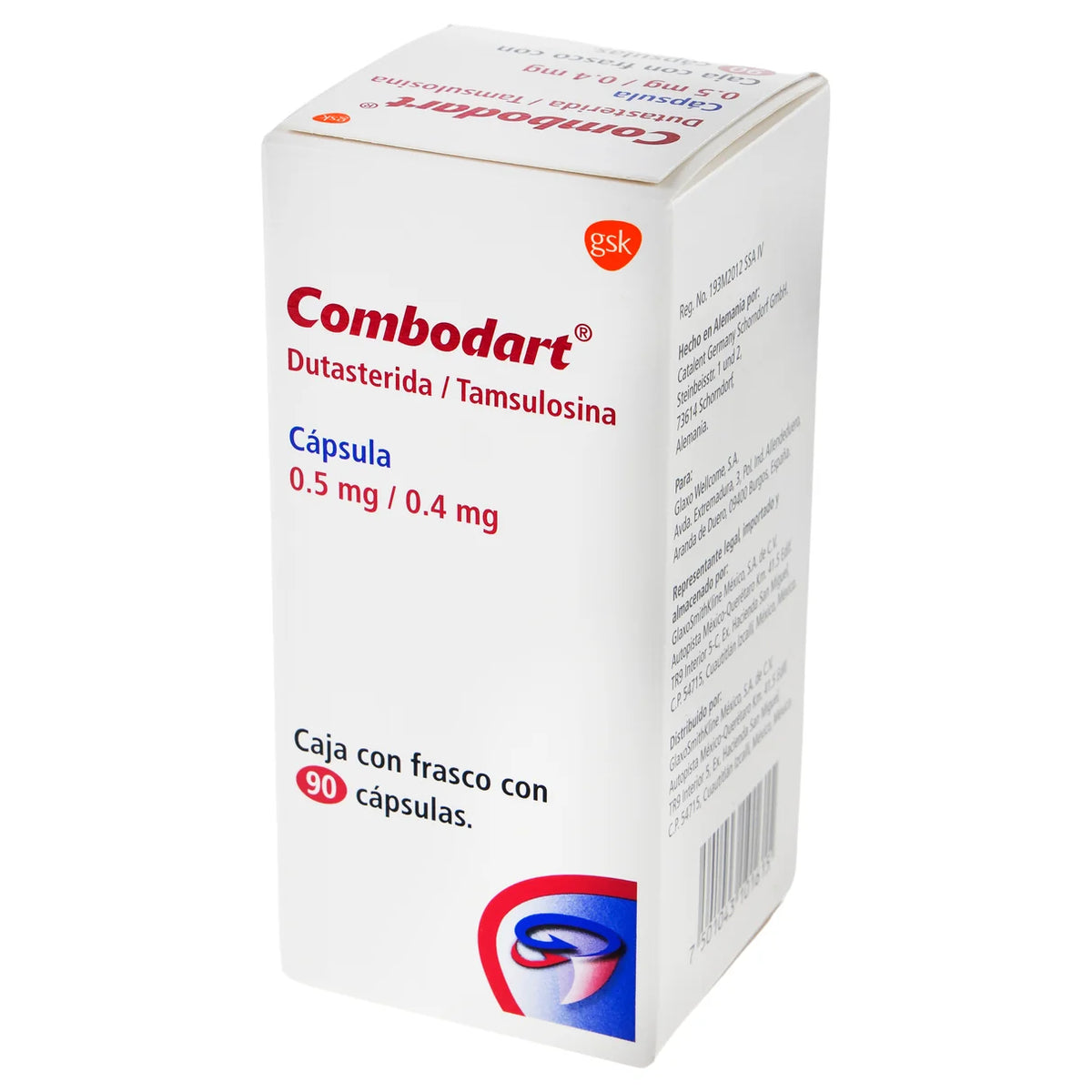 COMBODART 0.5 MG/0.4 MG CON 90 TABLETAS(