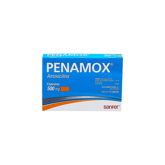 PENAMOX 500 MG(E) CON 12 CAPSULAS (**
