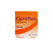 CIPROFLOX 500 MG CON 6 CAPSULAS