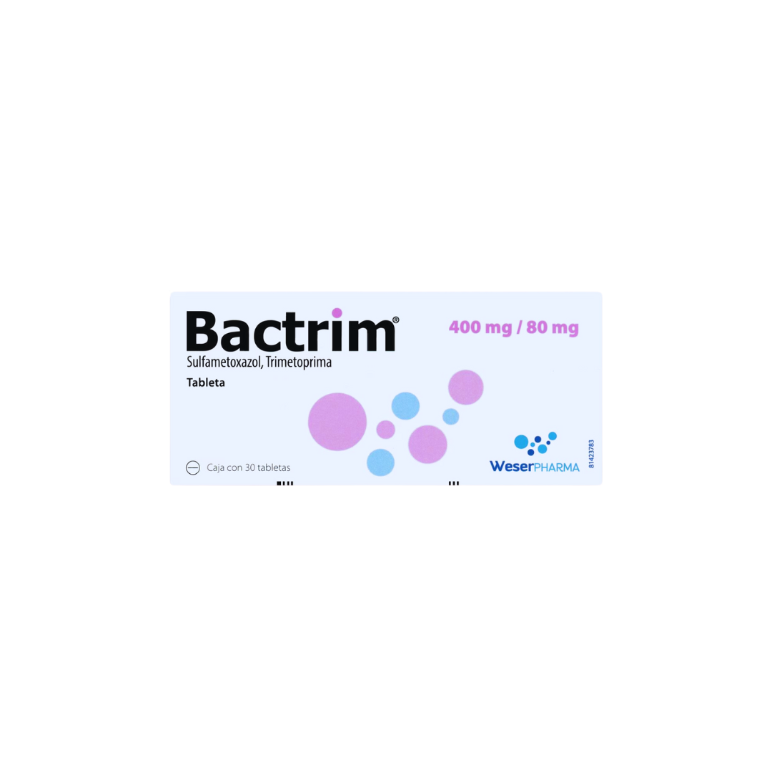 BACTRIM 400 MG / 80 MG (A) 30 TABLETAS