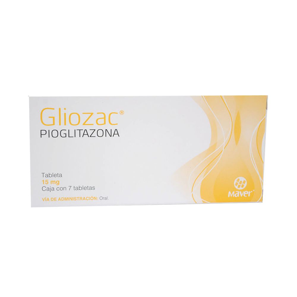 GLIOZAC 15 MG CON 7 TABLETAS    (***) | Código de barras 7502009745034