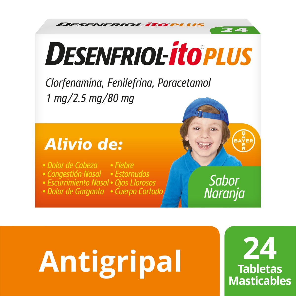 DESENFRIOL-ITO PLUS CON 24 TABLETAS    ( | Código de barras 7502276040405