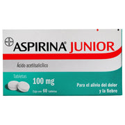 ASPIRINA JR 100 MG CON 60 TABLETAS (*
