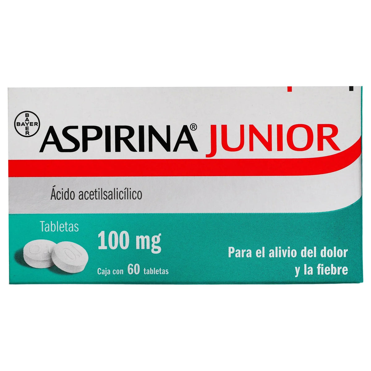 ASPIRINA JR 100 MG CON 60 TABLETAS (*