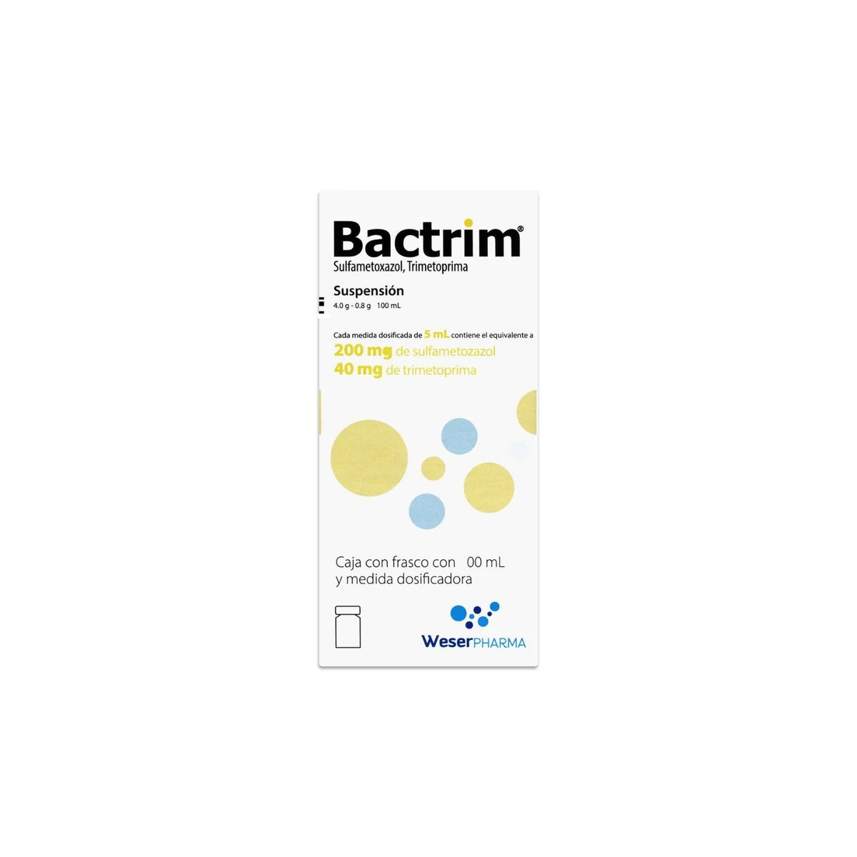 BACTRIM 200 MG / 400 MG SUSP100 ML (*