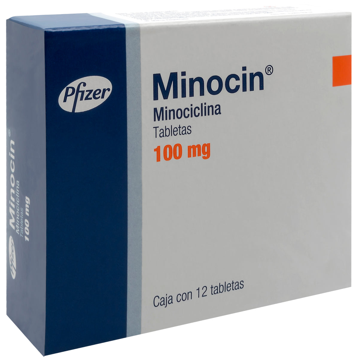 MINOCIN 100 MG CON 12 GRAGEAS P