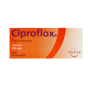 CIPROFLOX 250 MG CON 12 CAPSULAS (***