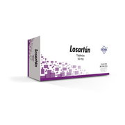 LOSARTAN 50 MG TABLETAS CON 30    (***) | Código de barras 7502216803657