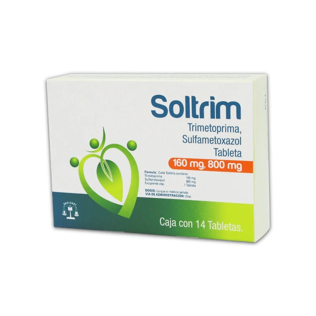 SOLTRIM F 800 MG / 160 MG CON 14 TABLETA | Código de barras 7501537189747