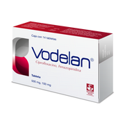 VODELAN 500 MG / 100 MG CON 14 TABLETAS