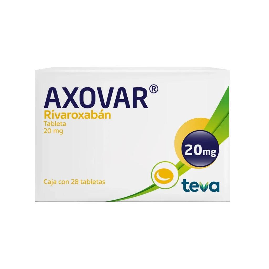 AXOVAR 20MG CON 28 TABLETAS